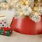 Glitzhome® 22" Christmas Painted Red Metal Tree Collar